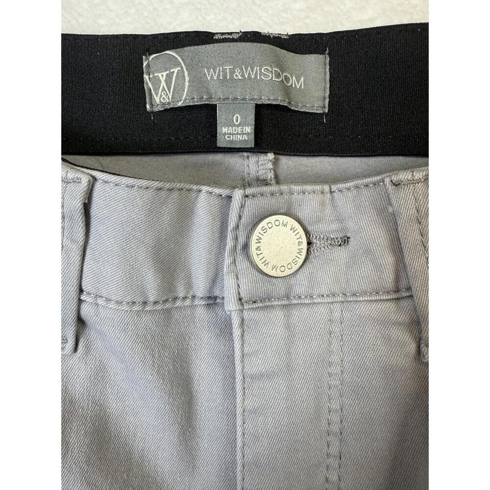 Wit& Wisdom Ab- Solution High Rise Ankle Skimmer Pants Gray Size 0 NEW!! - Picture 3 of 5